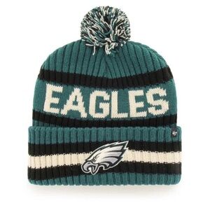 NWT NFL Philadelphia Eagles Knit Beanie Hat with Pom (Unisex Adult)